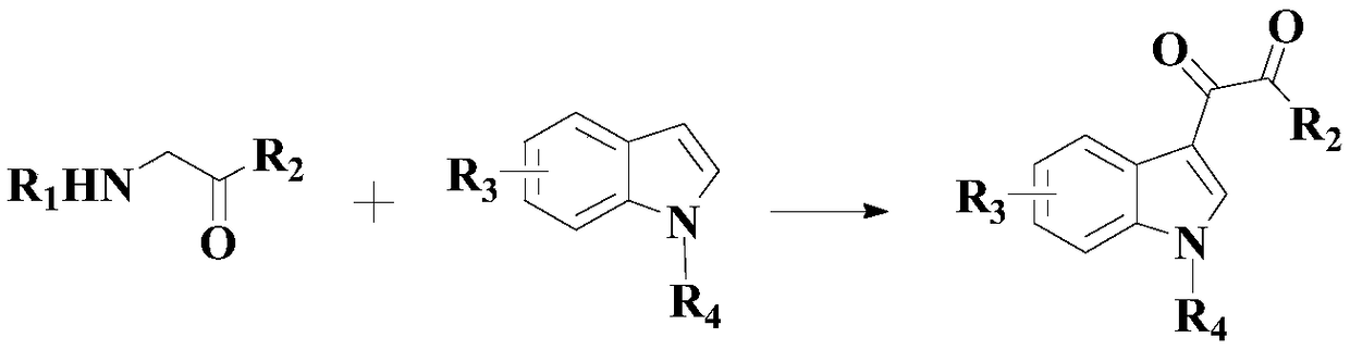 Synthetic method of diaryl-substituted dicarbonyl compound