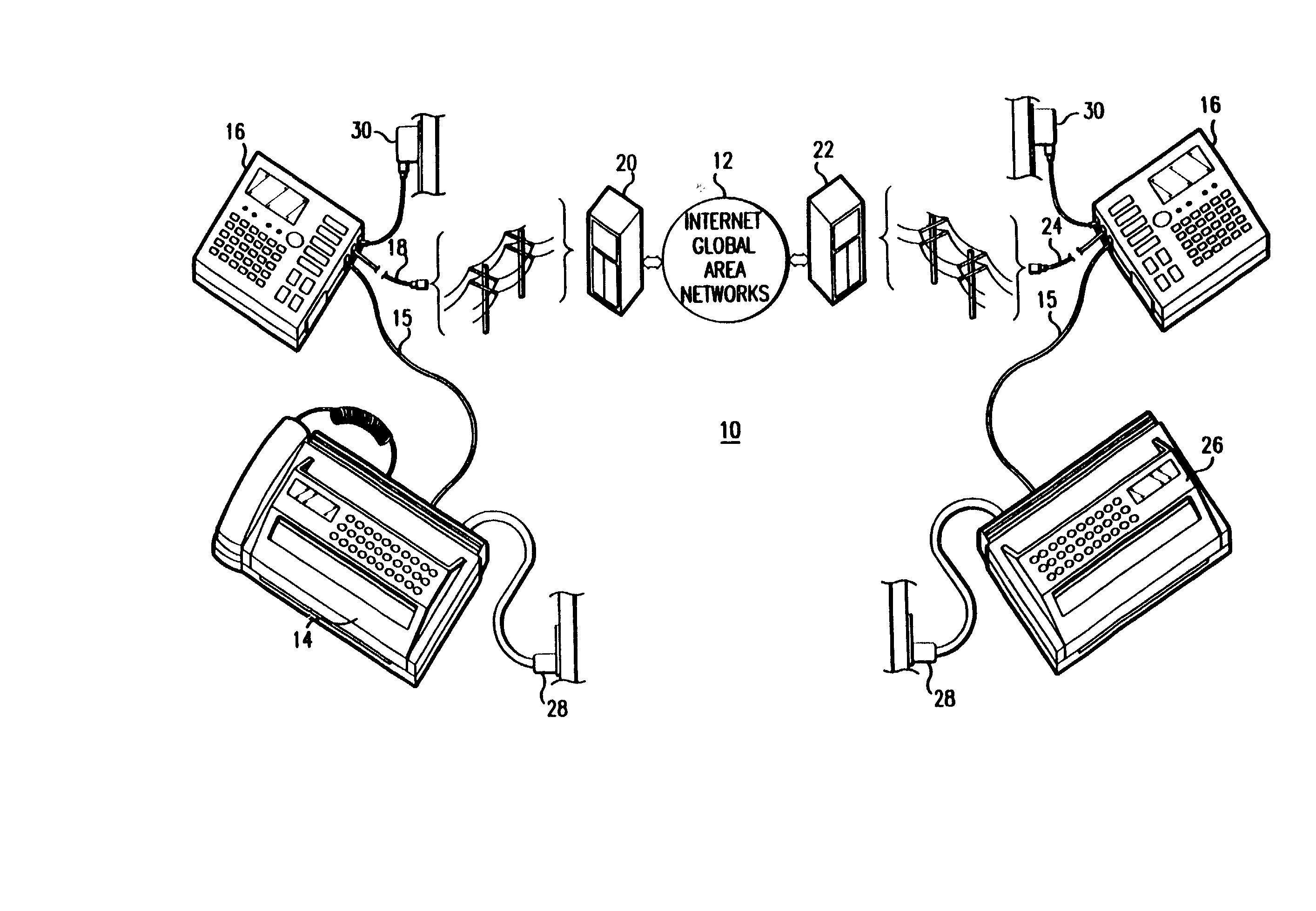 Method and apparatus for delivery of facsimile documents over a computer network