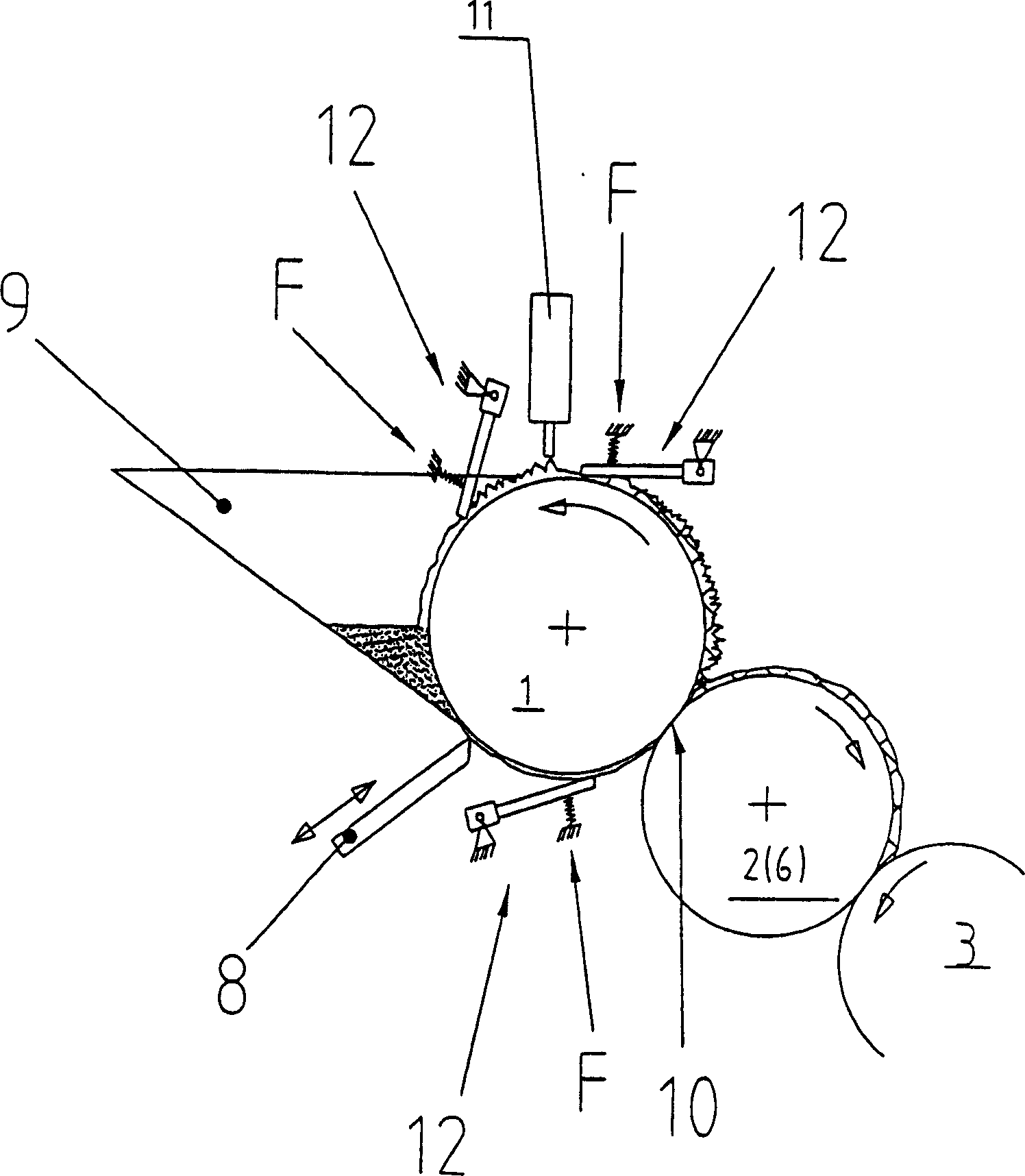 Dosing system for inking up rollers in printing machine