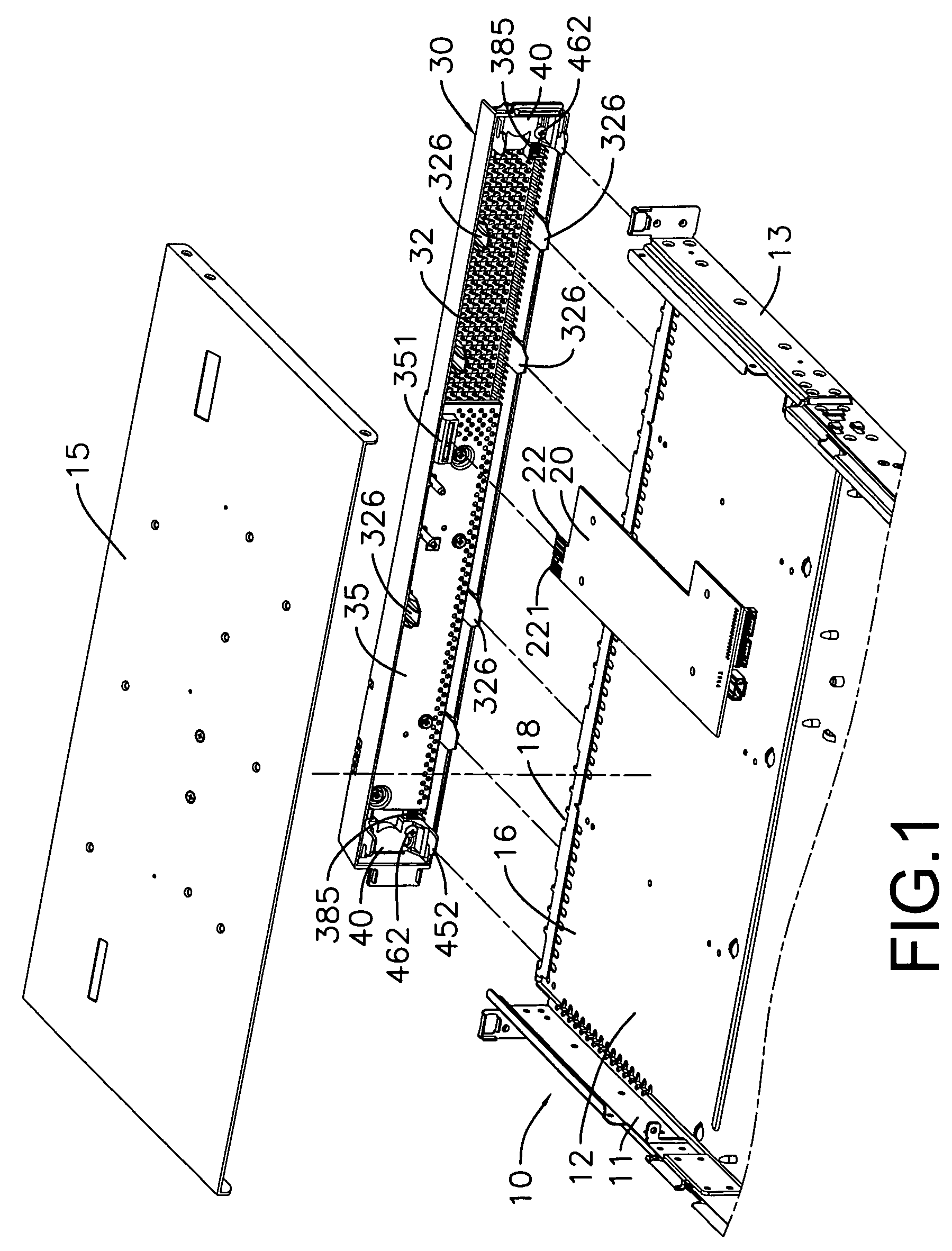 Assembly device for a computer case and outer cover