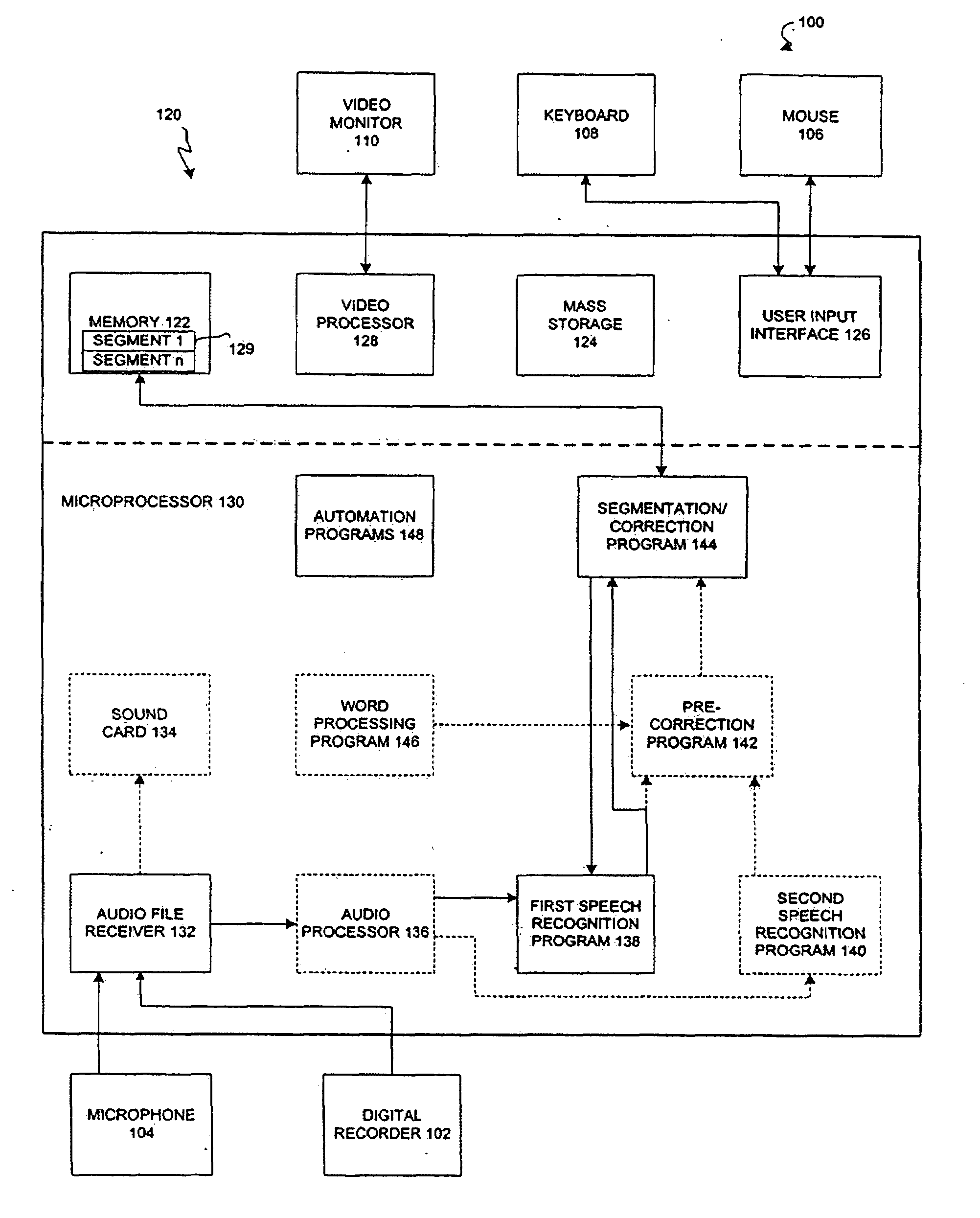 Method for locating an audio segment within an audio file