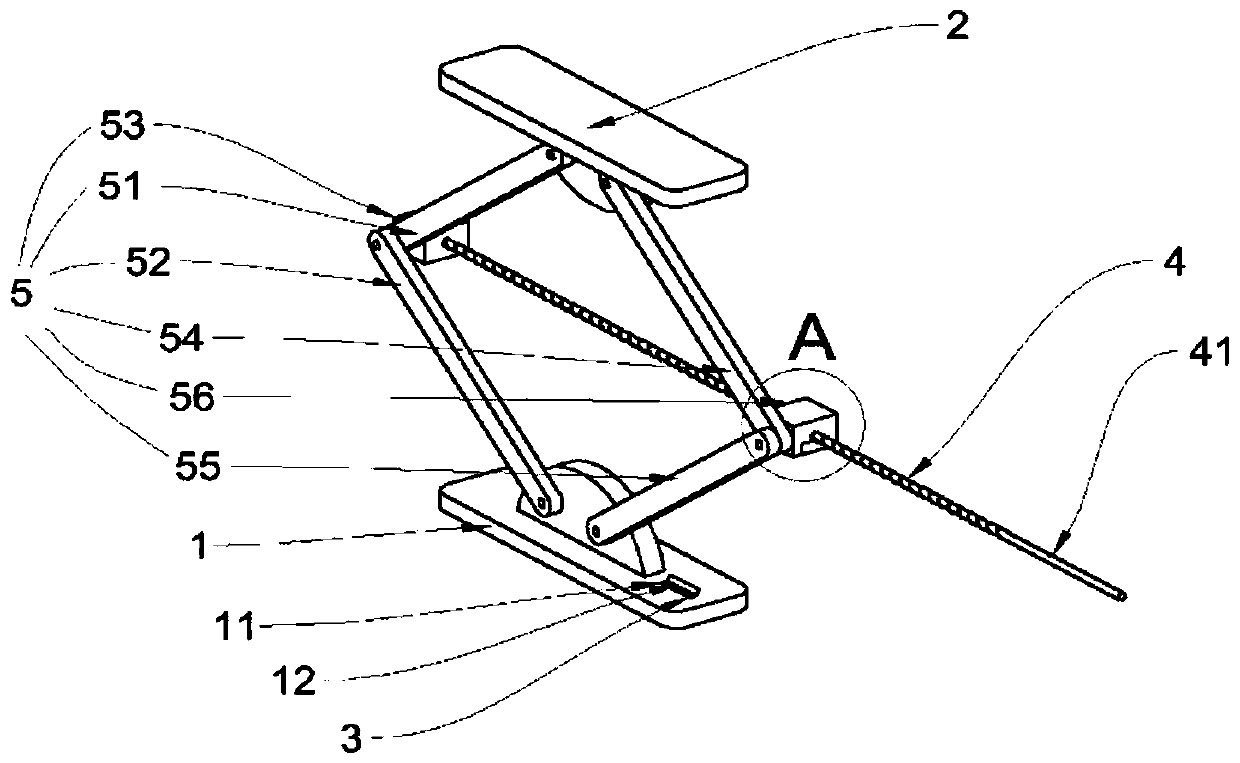 Safe and stable scissor jack and using method thereof