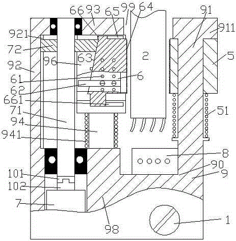 Cable connection positioning device with function of convenient mounting and dismounting and maintenance