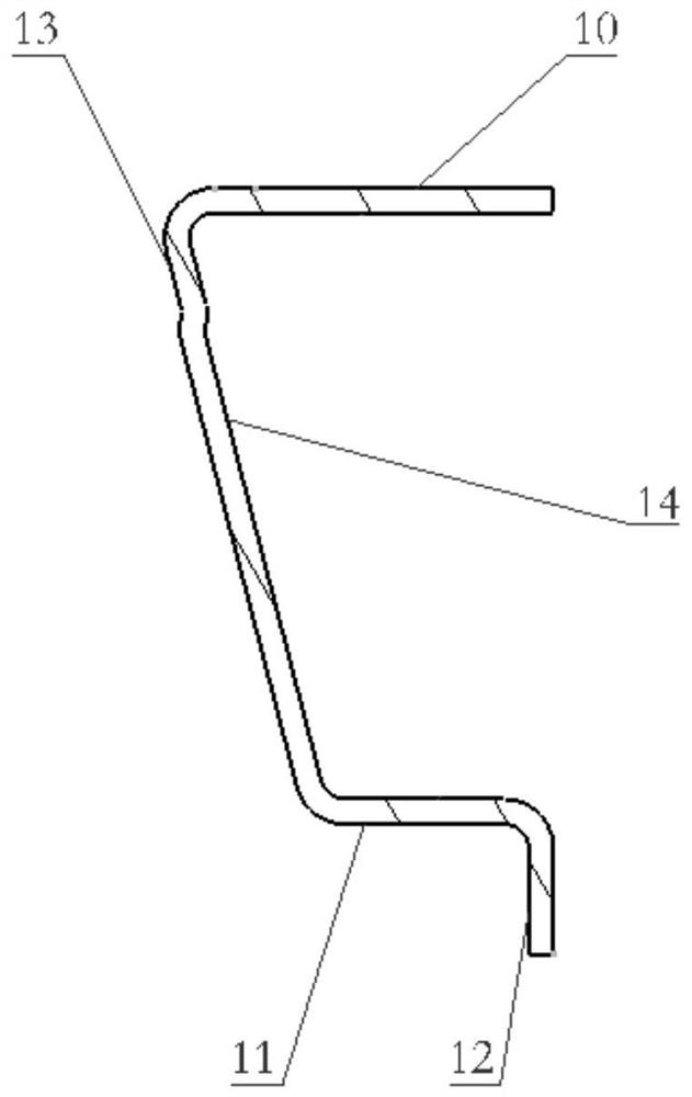 Railway vehicle chassis boundary beam connecting structure suitable for drum-shaped vehicle body
