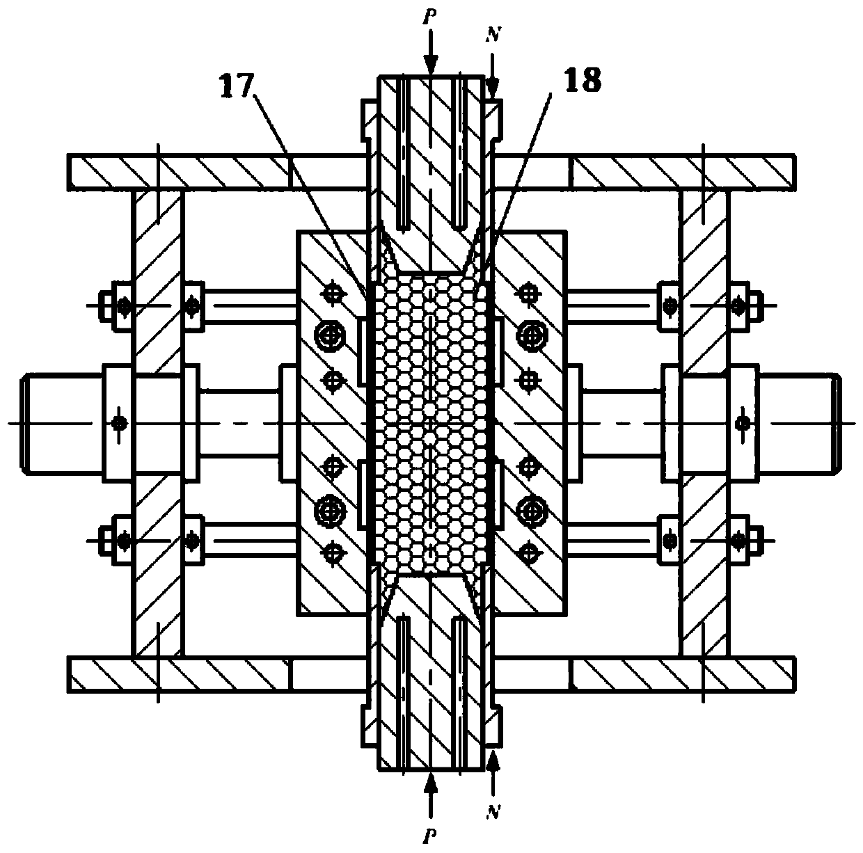 Preparation device and method for carbon fiber pipe fitting