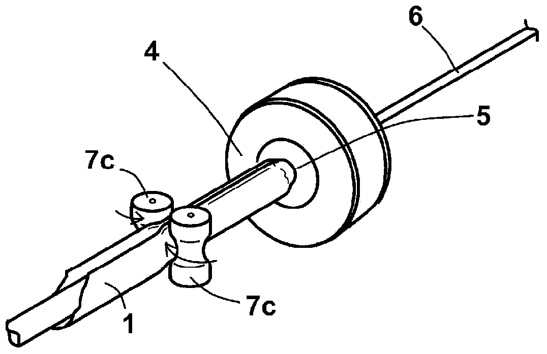 Band-shaped lubricating material for dry wiredrawing and process for producing same