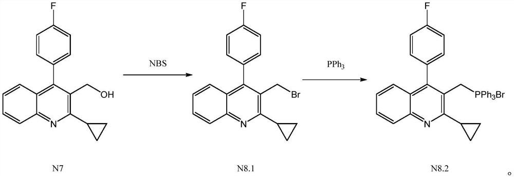 Preparation method of pitavastatin calcium intermediate