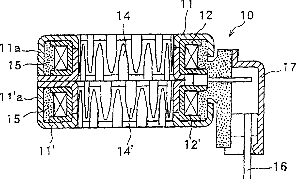 Electromagnetic coil of step-by-step motor of electric valve