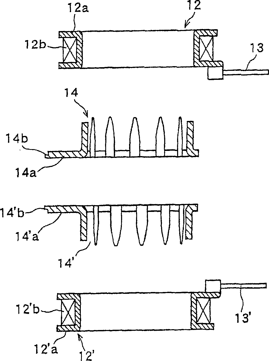 Electromagnetic coil of step-by-step motor of electric valve