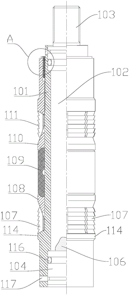 Shaft cast-plugging device and mounting method thereof