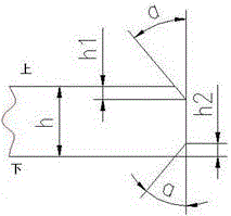 Application method for X groove in thick-wall pipe high frequency induction welding