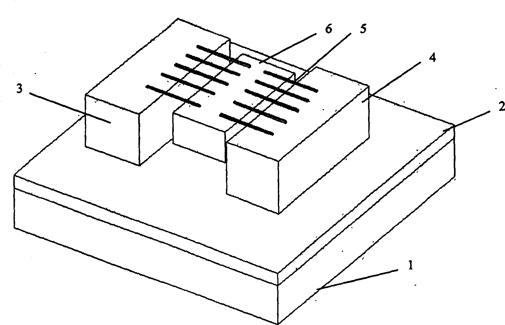 Micro or nano structure inertia sensor and its production method