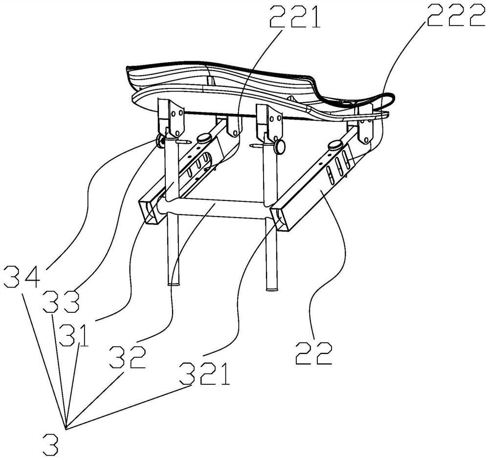 Cantilever type telescopic folding shower chair