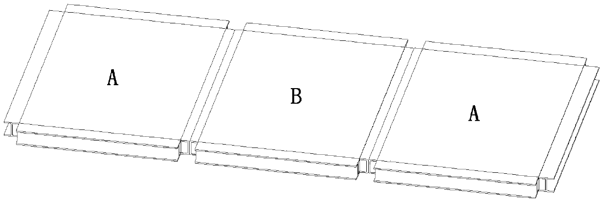 A prefabricated large modular composite beam-slab structure with planar truss temporary support