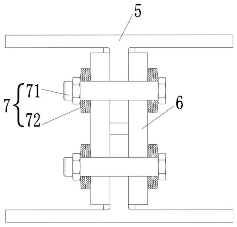 Infilled wall connecting mode with recoverable energy consumption function