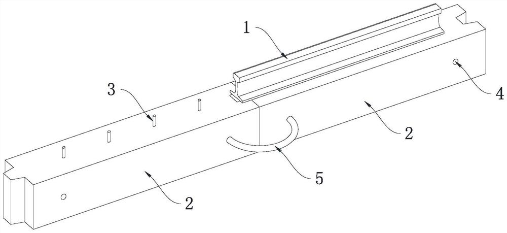 Gantry crane prefabricated foundation and mounting method thereof