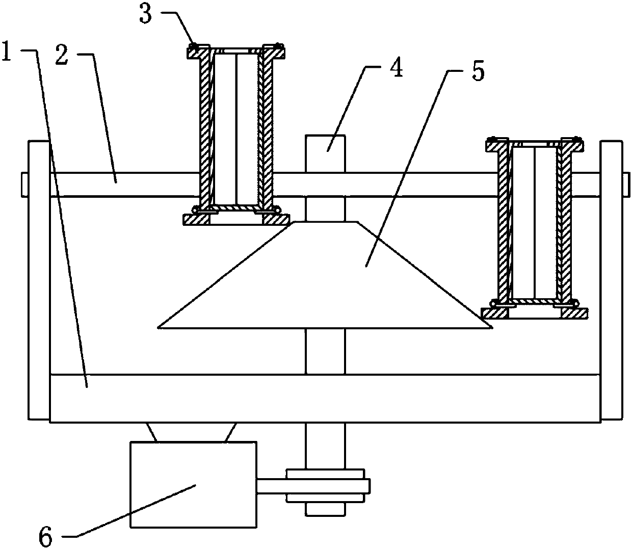 Casting device for cylinder sleeve formation