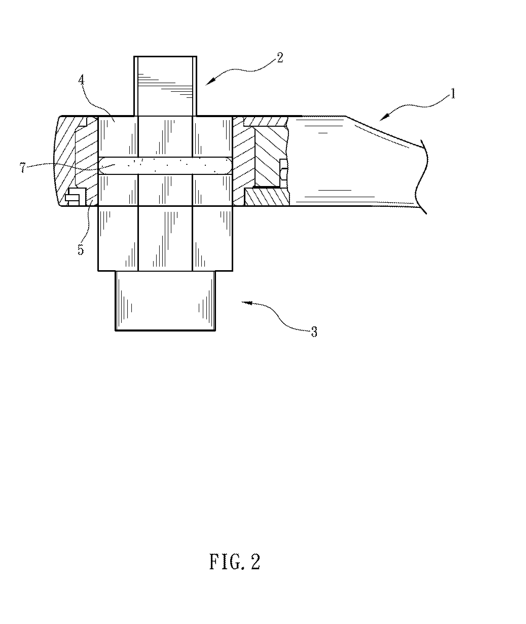 Combination of wrench and driving device