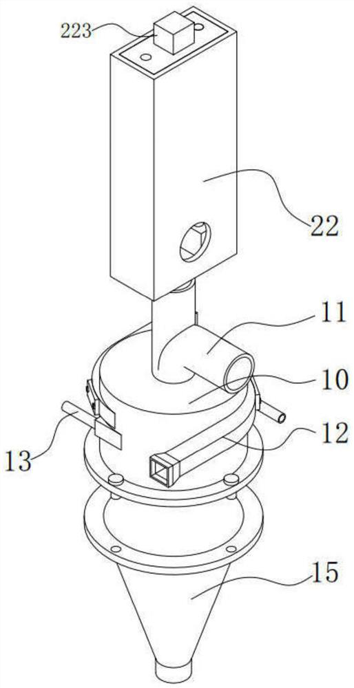 Vortex symmetrical feeding hydrocyclone