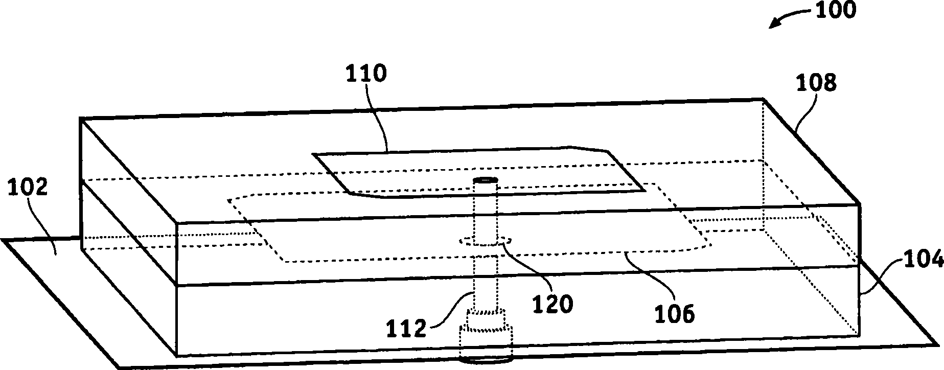 Dual band stacked patch antenna