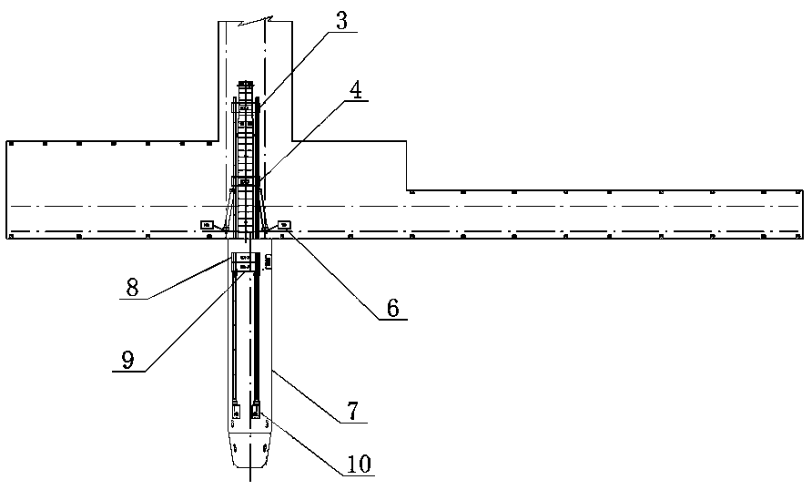 Single pile jacking and slipping boarding process