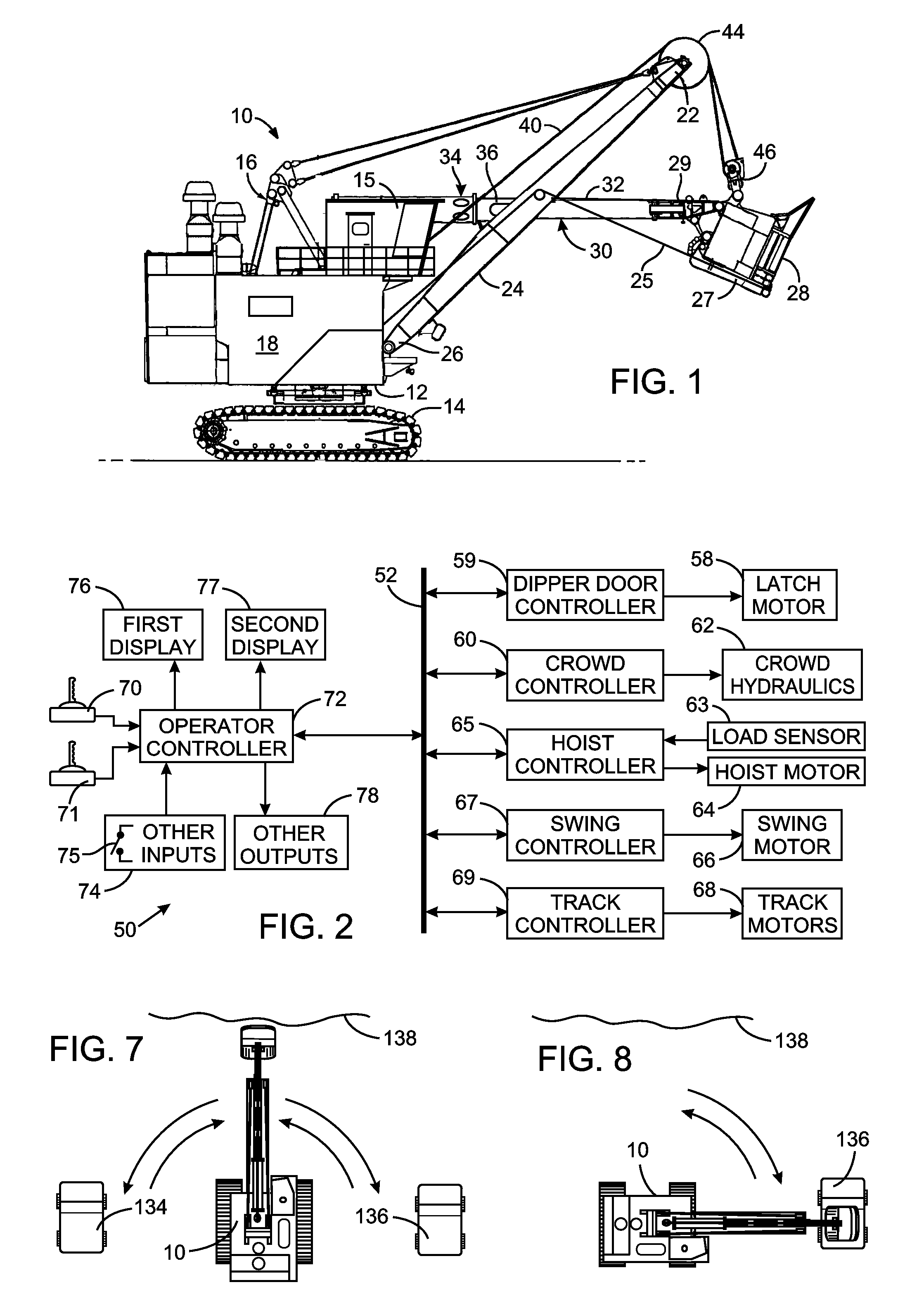 Dual Monitor Information Display System and Method for An Excavator