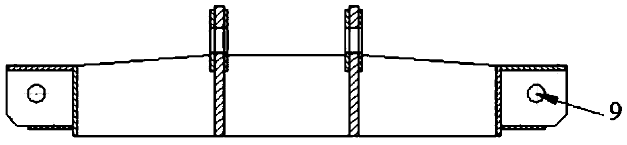 Top cover type hanging bracket device for hoisting prefabricated stand column reinforcement cage compound formwork