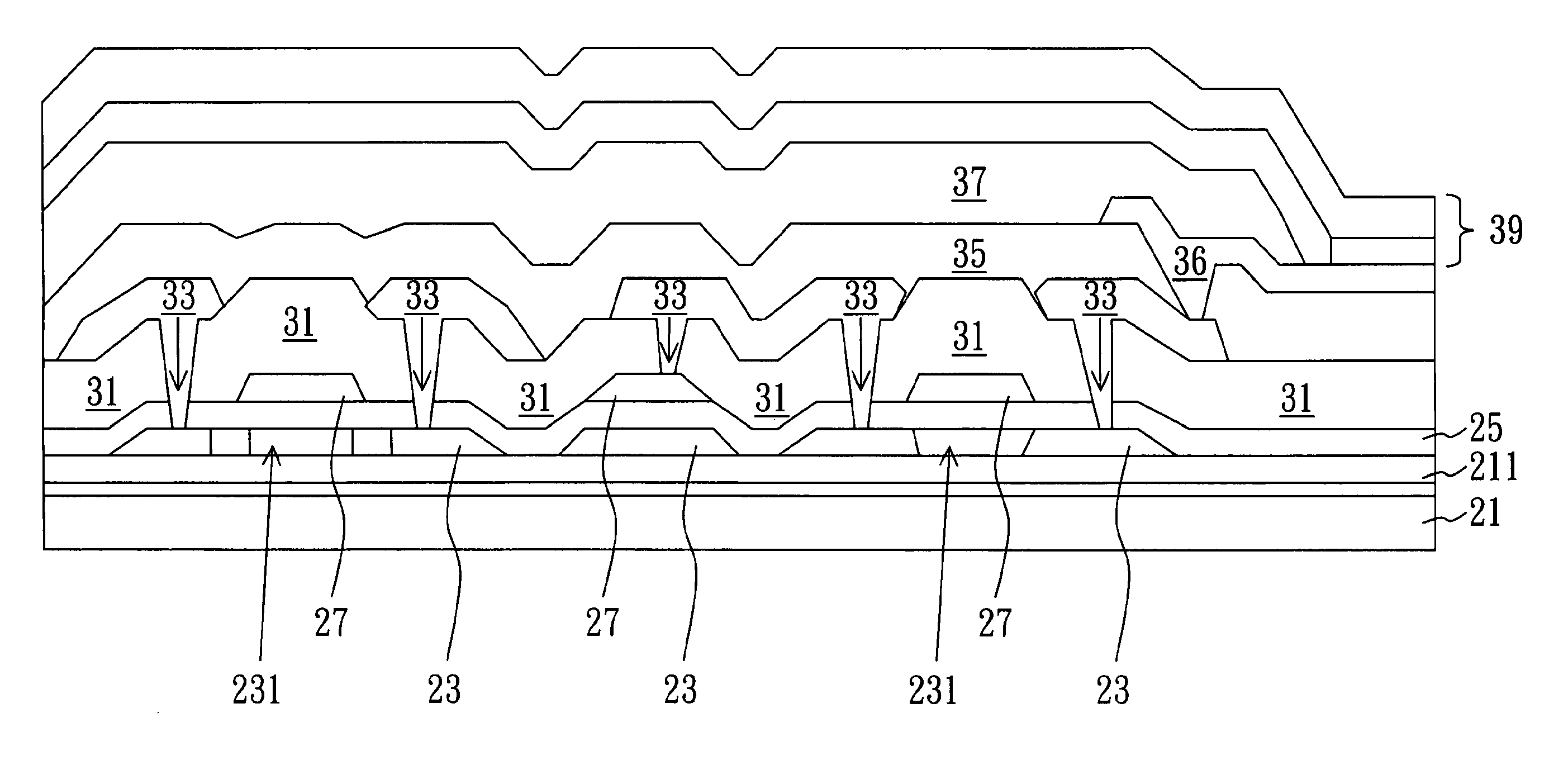 Low temperature polysilicon thin film transistor display and method of fabricating the same