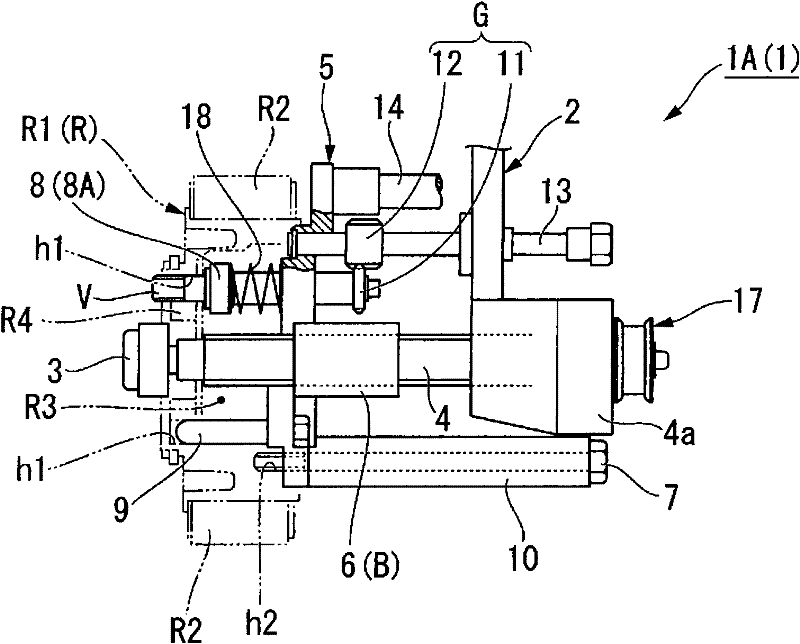 Rotor mounting device and rotor mounting method