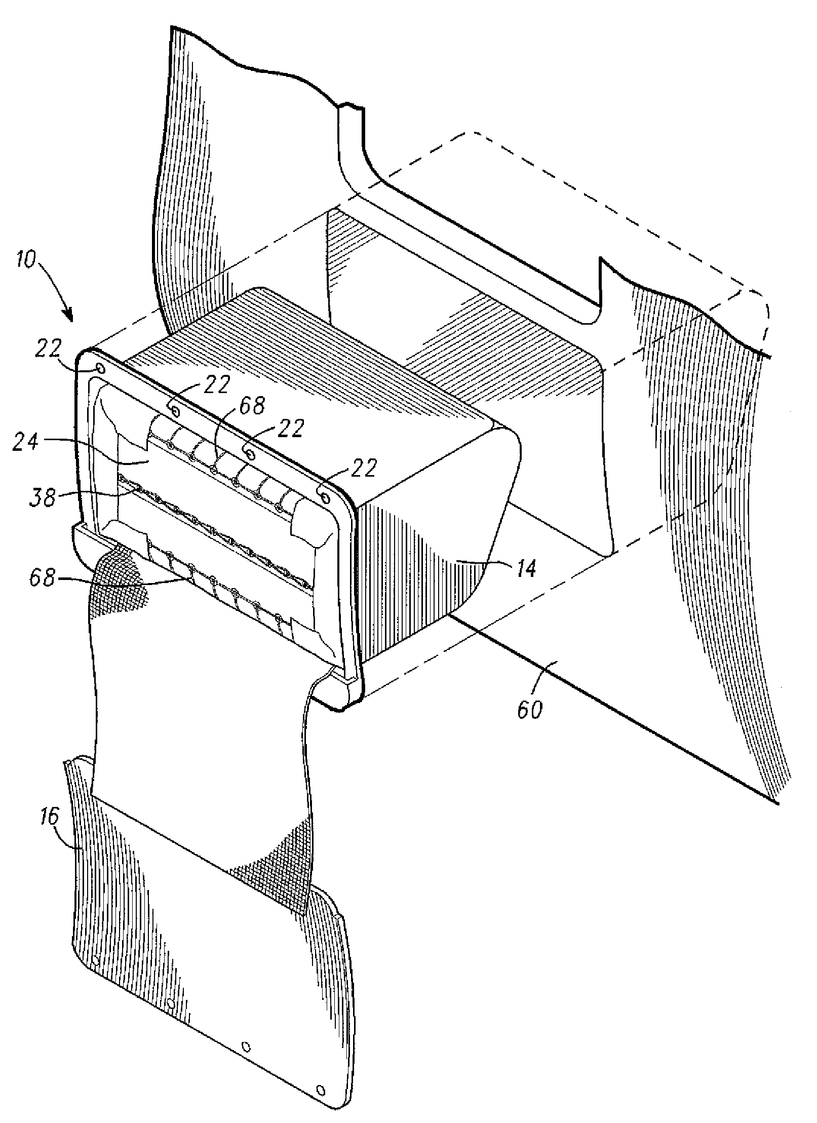 Fuselage mounted evacuation slide system