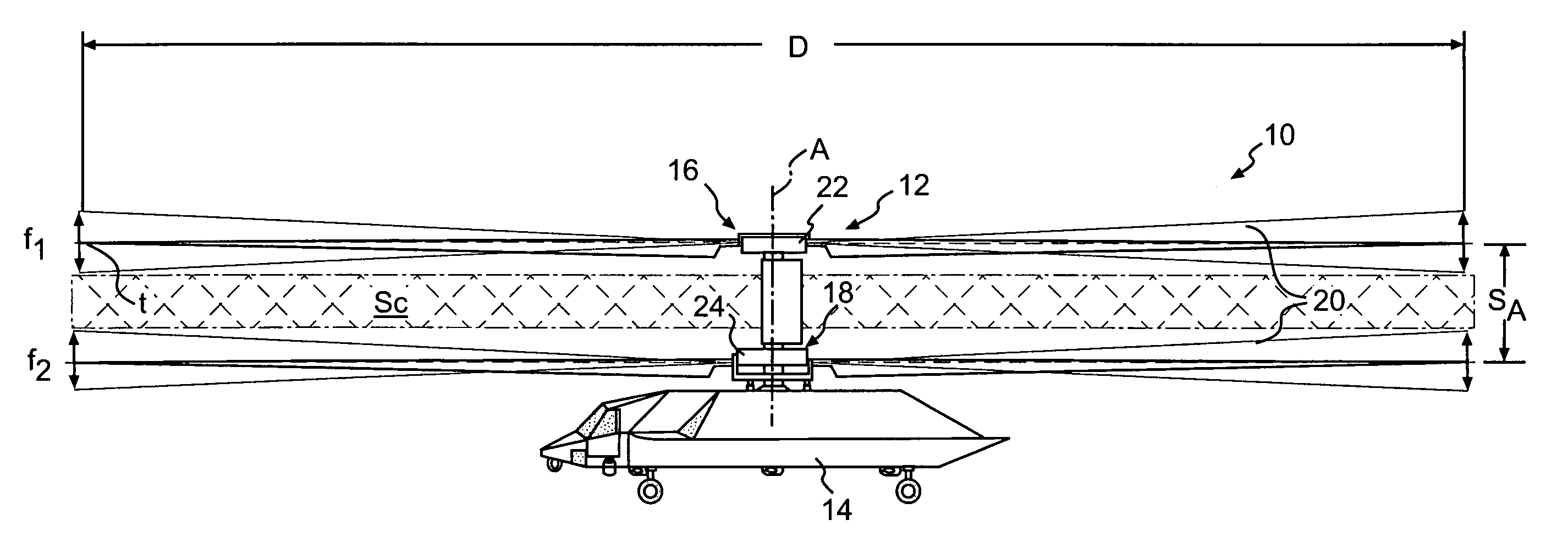 Compact co-axial rotor system for a rotary wing aircraft and a control system thereof