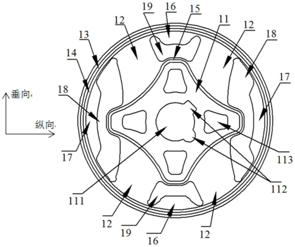 A dynamic vibration absorber for an electric drive assembly and a dynamic vibration-absorbing torsion-resistant rear mount