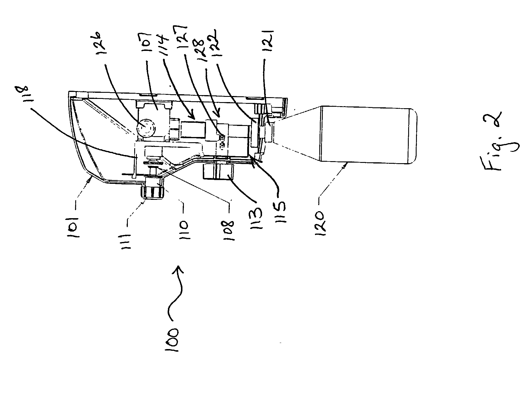 Combination push button and bottle lever for activating a water valve in a product dispenser