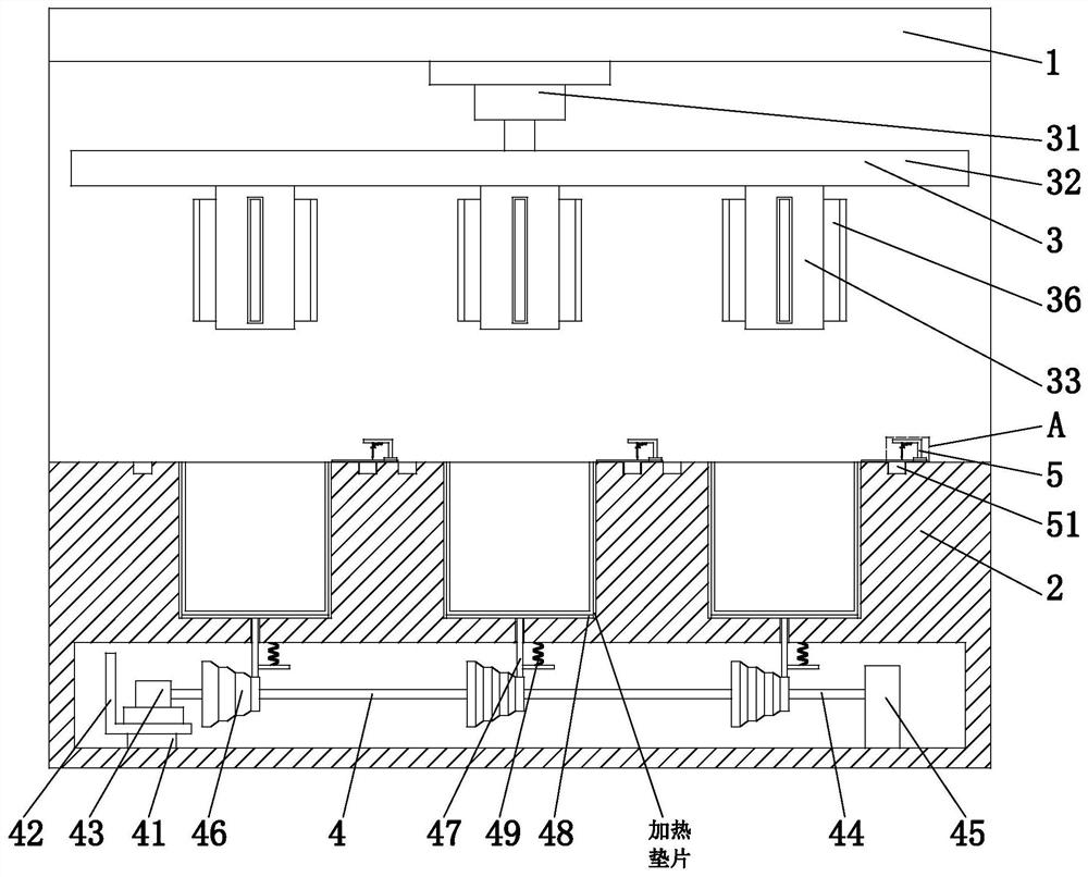 Automatic demolding device for paper-plastic packaging box and demolding method thereof