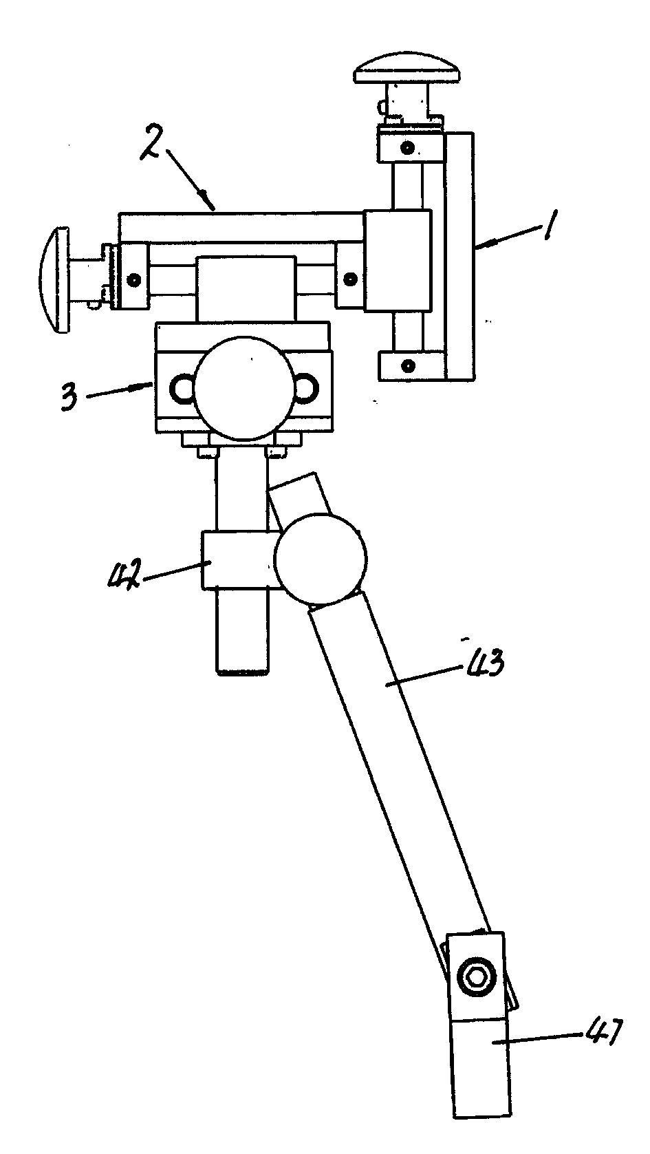 Three-dimensional adjustable fixing device of automatic welding gun