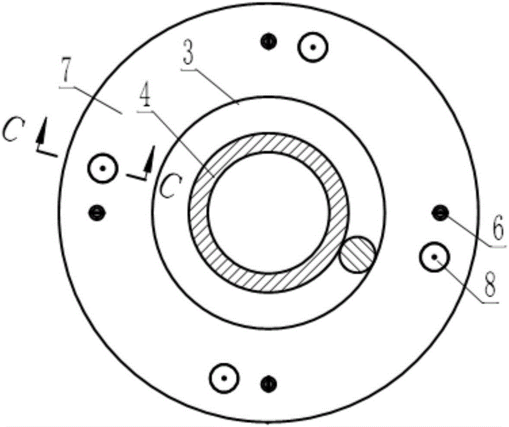 Back pressure spiral compression spring damper adjustable in stiffness