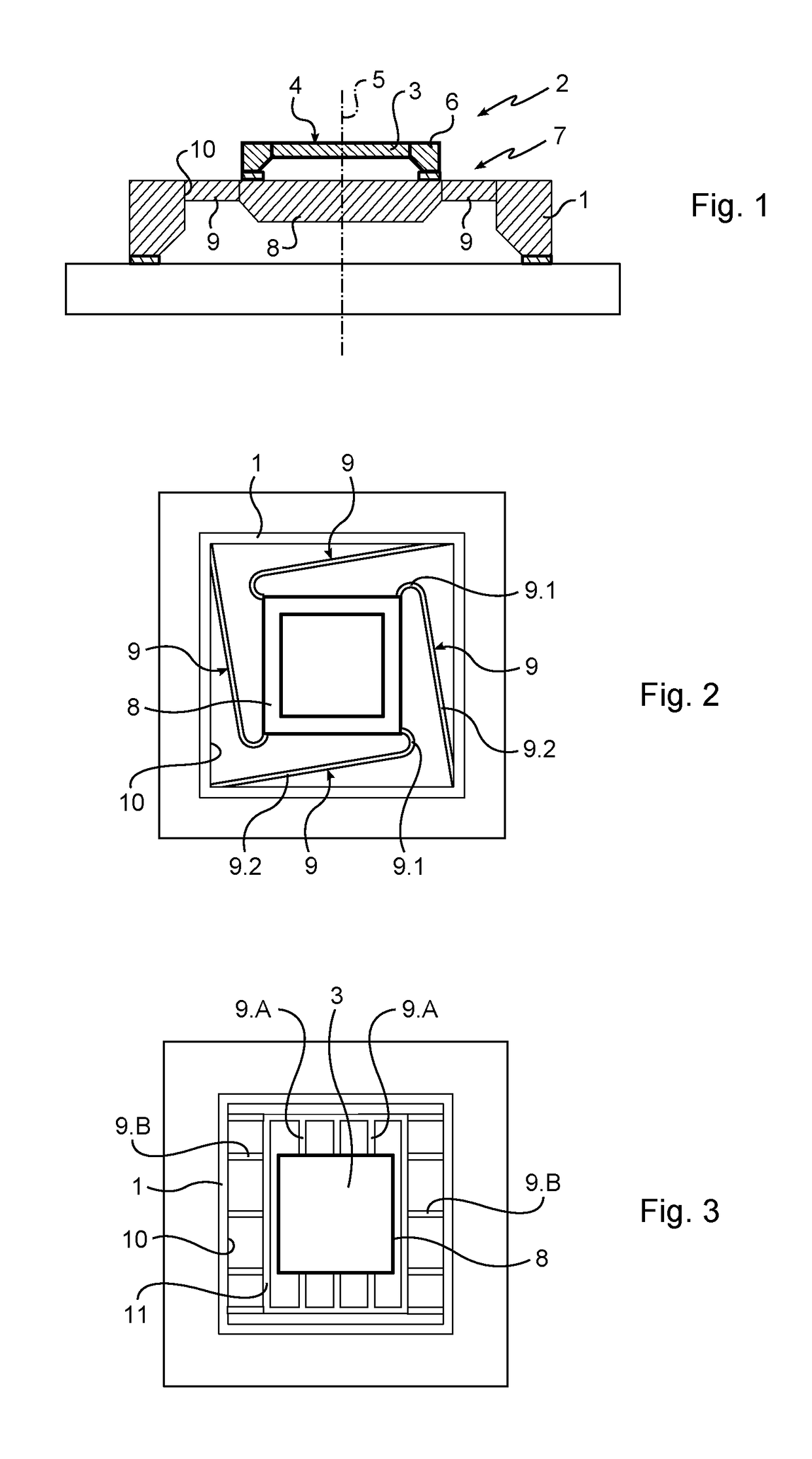 Device for detecting mechanical decoupling pressure