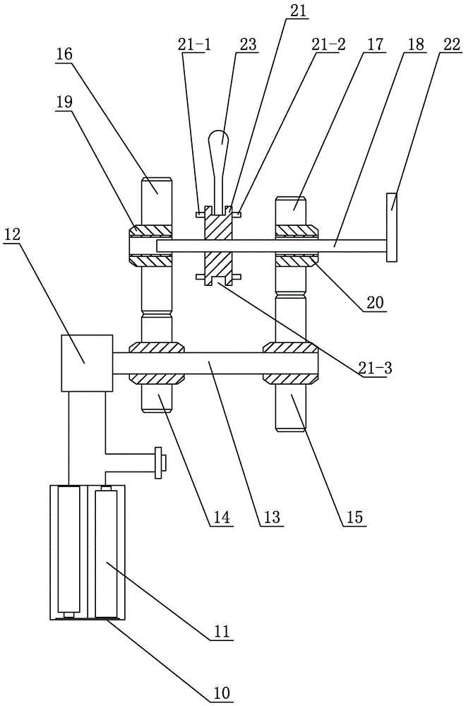 Laser type javelin instrument vibration core strength training and information feedback device