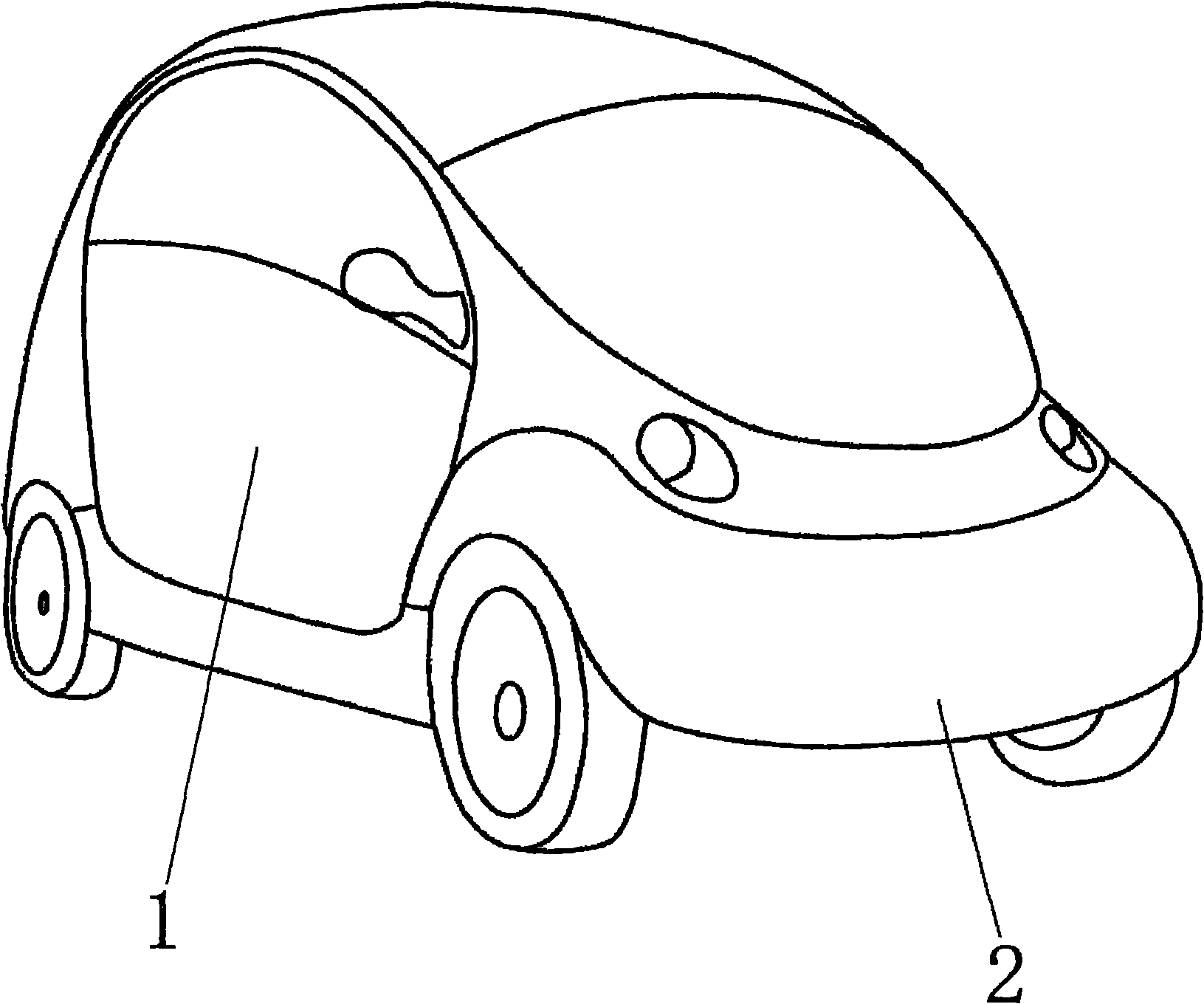 Small automobile capable of preventing collision