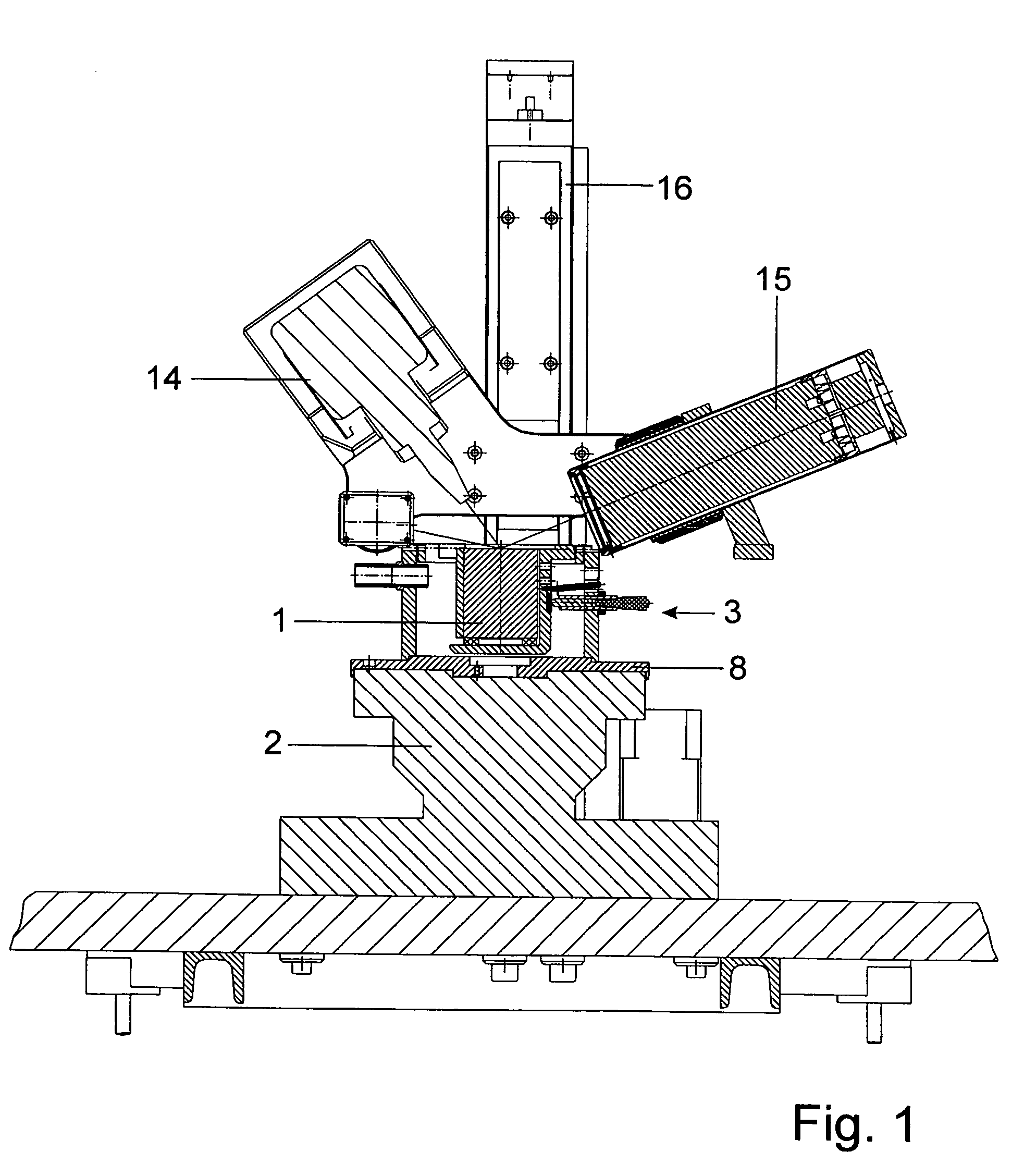 Method and apparatus for the measurement, orientation and fixation of at least one single crystal