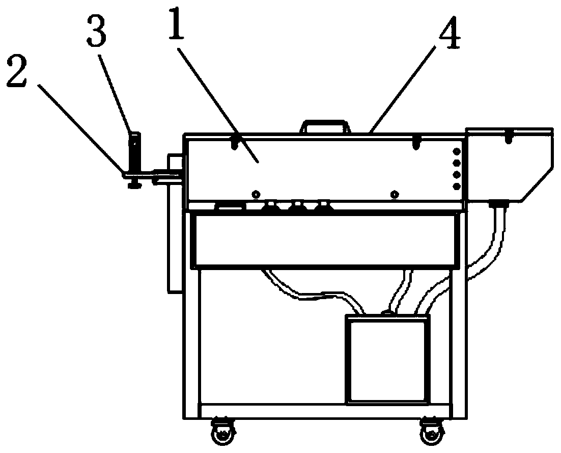 Circulating powder coating machine for wires