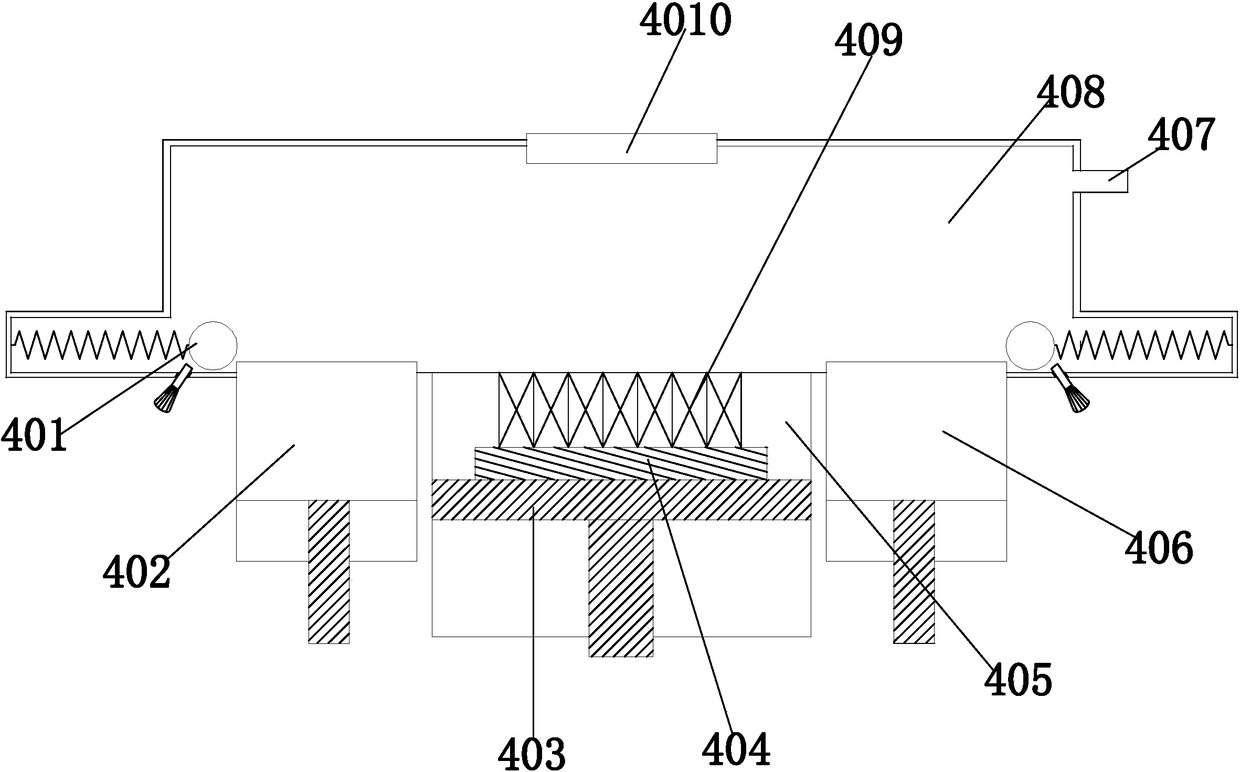 Powder return pipe device of metal 3D printing equipment