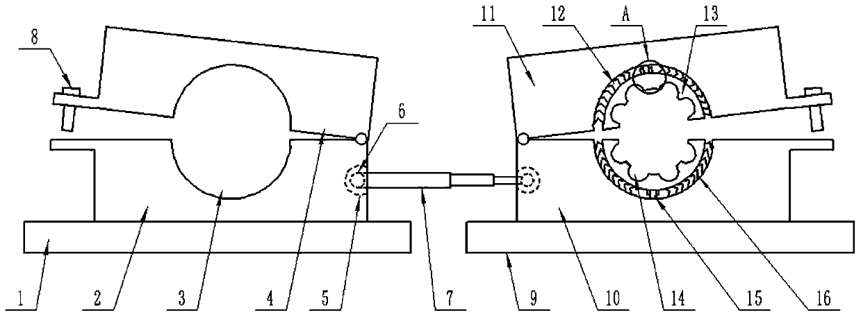 A fixing device for pre-branched cables