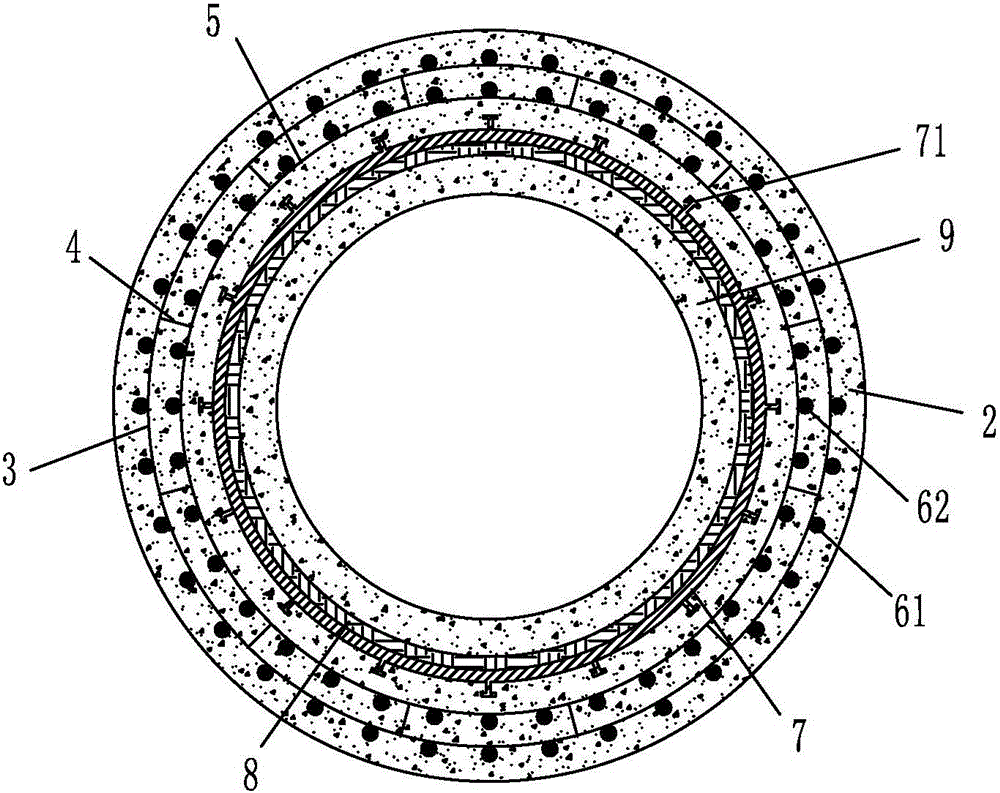 Pressure steel pipe reinforcement composite concrete pipe, manufactured pipe and manufacturing method