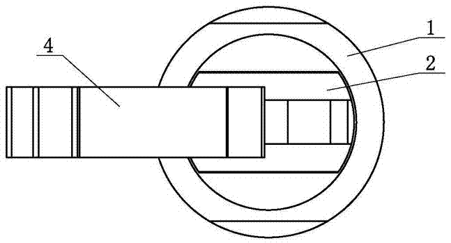 Double-piston servo connecting-rod mechanism of dead-point-free internal combustion engine