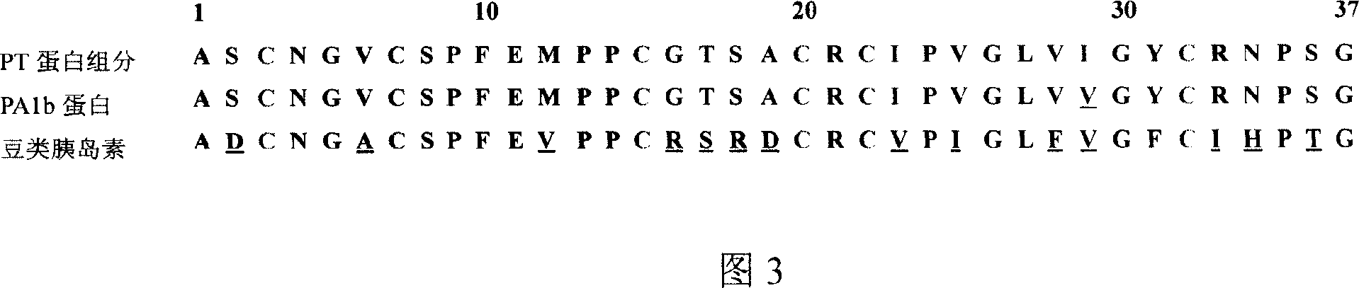 Method for extracting and separating bean active polypeptide and its amino-acid sequence