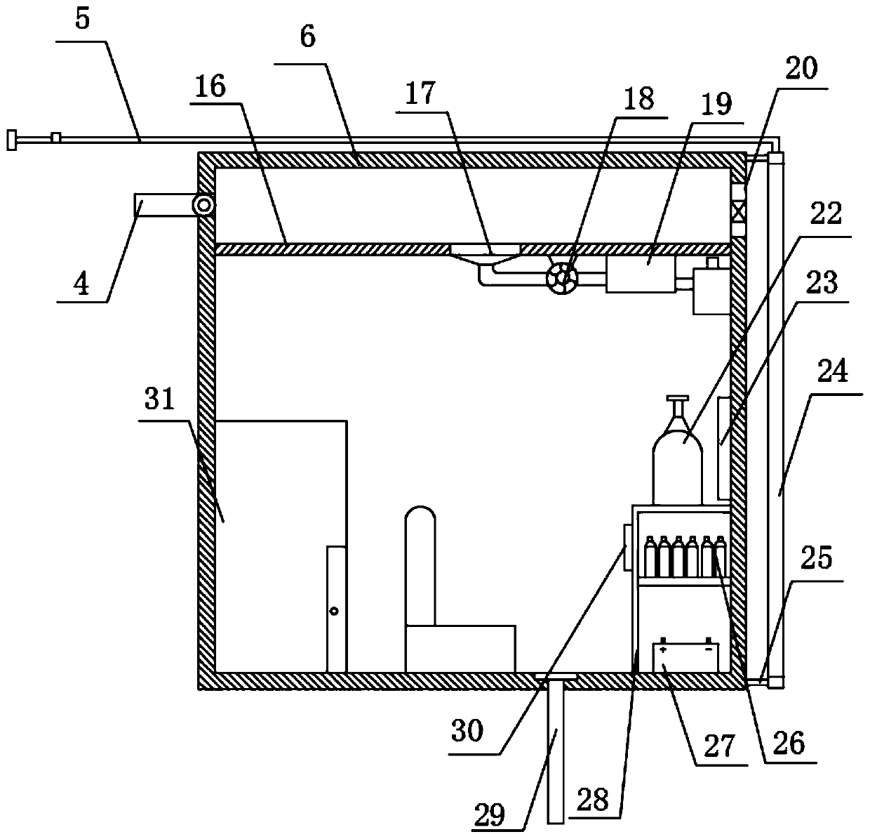 Explosion refuge safety house for thermal power plant