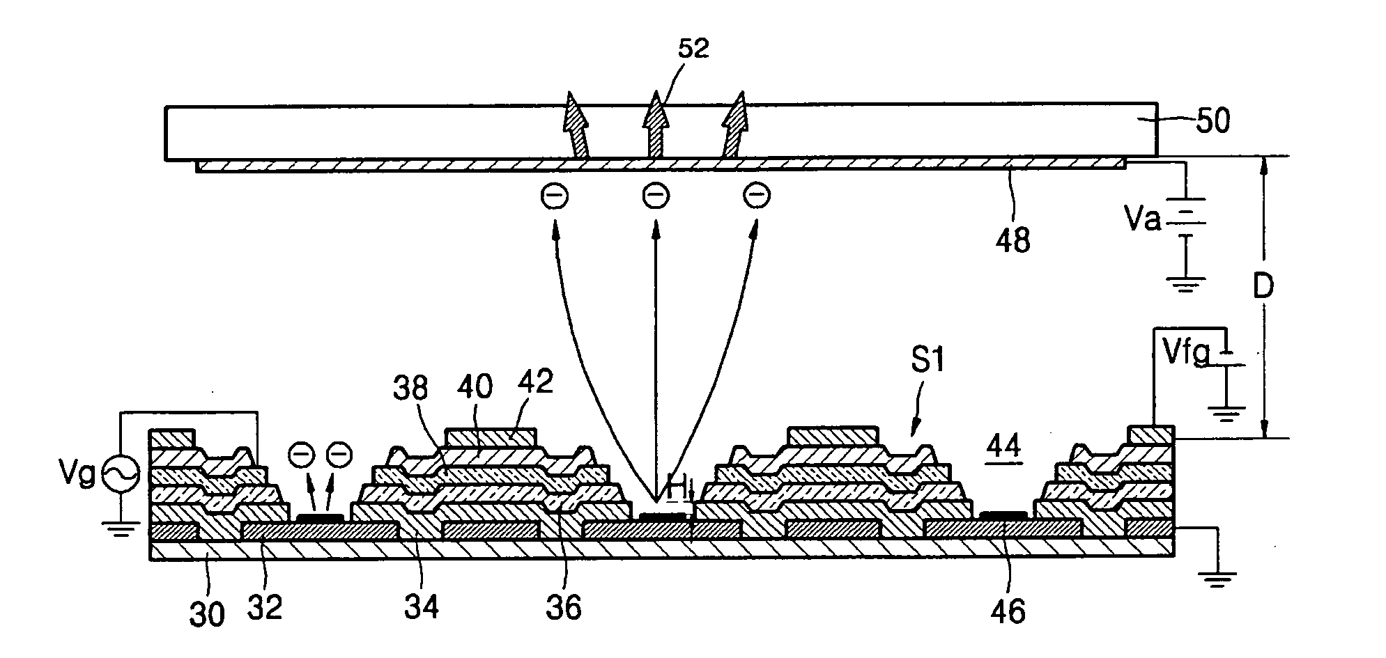 Field emission display having carbon nanotube emitter and method of manufacturing the same