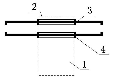 Method for constructing wall pulling steel bars in frame column and structure thereof