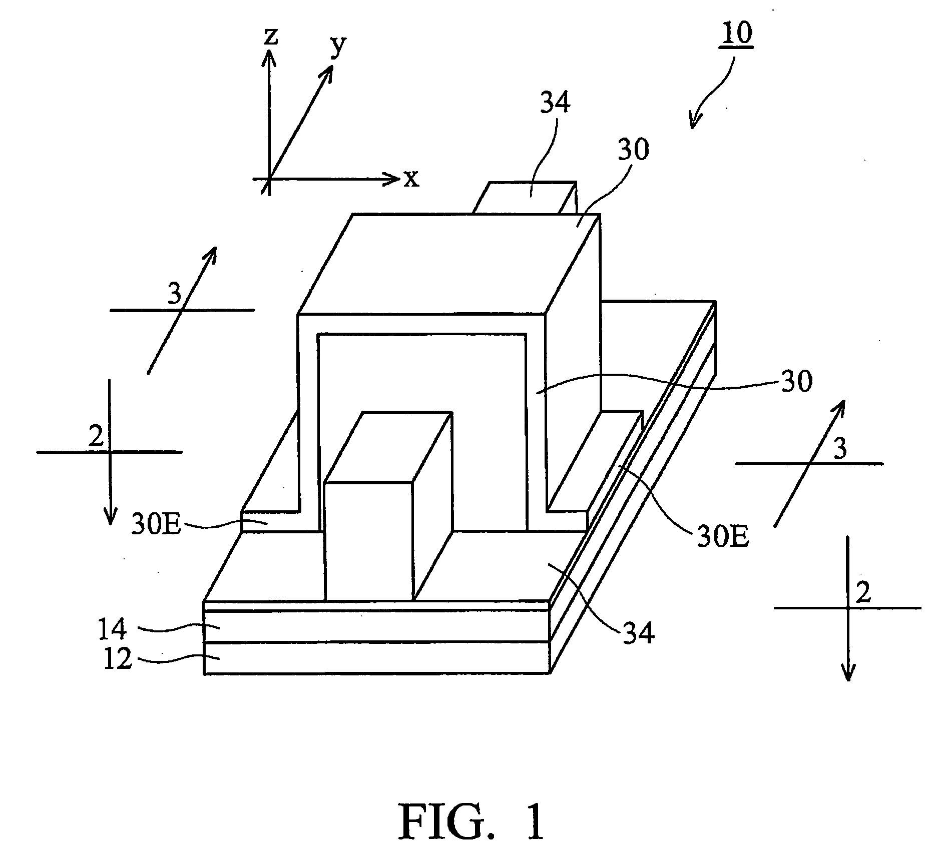 FinFET split gate EEPROM structure and method of its fabrication